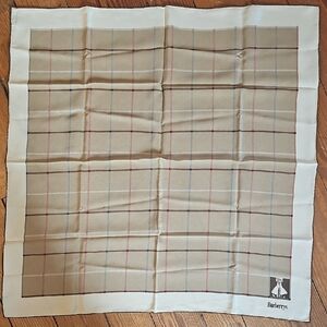 Burberrys Beige Plaid Scarf